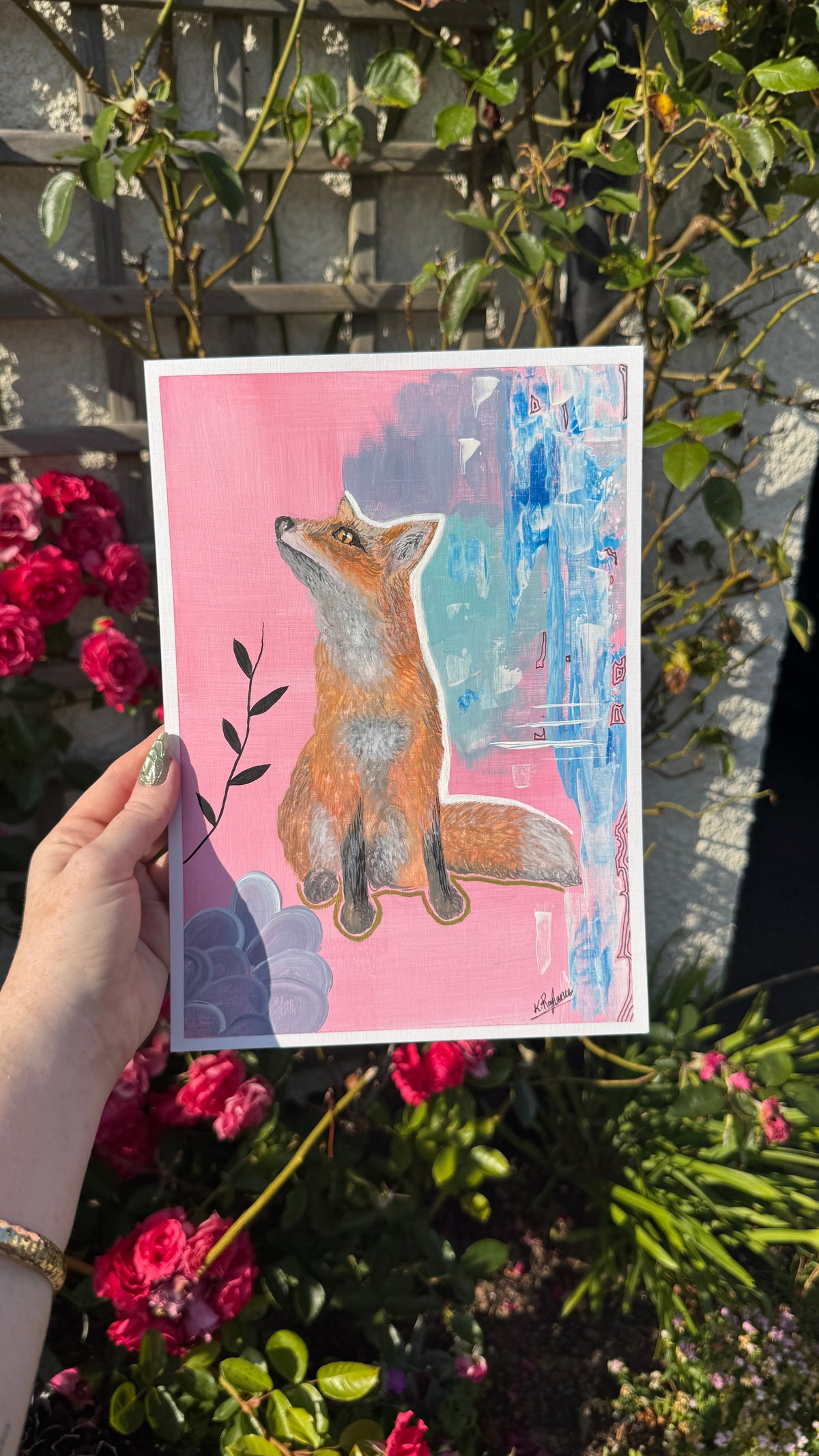 Rust And Rose - A4 Original