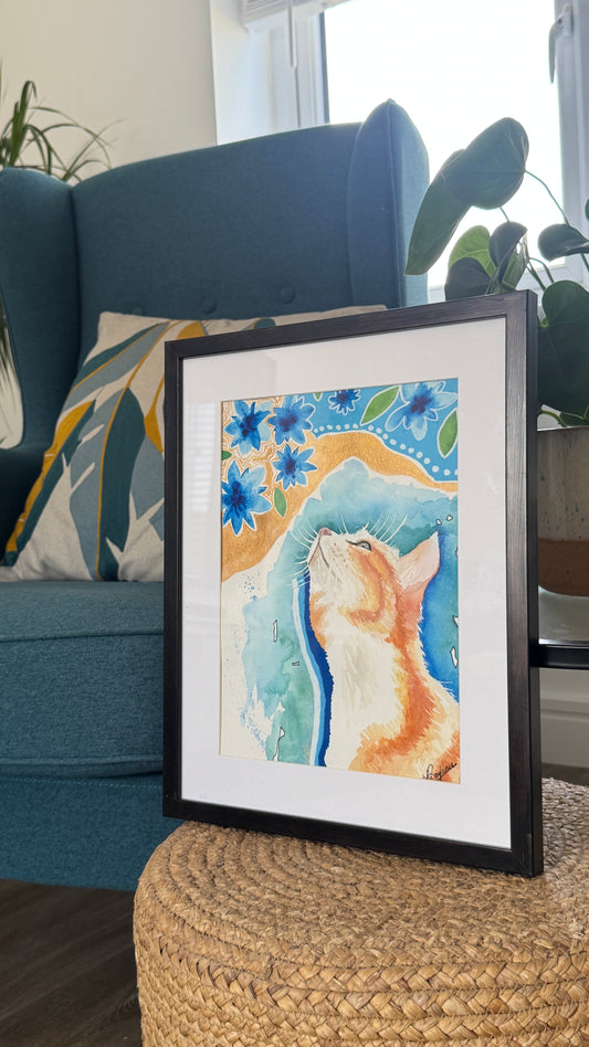Whispers Of Blue - Original A4