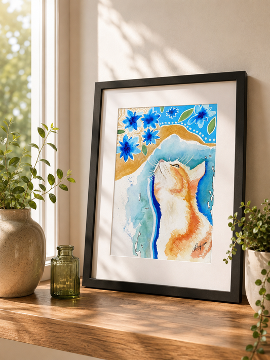 Whispers Of Blue - Original A4