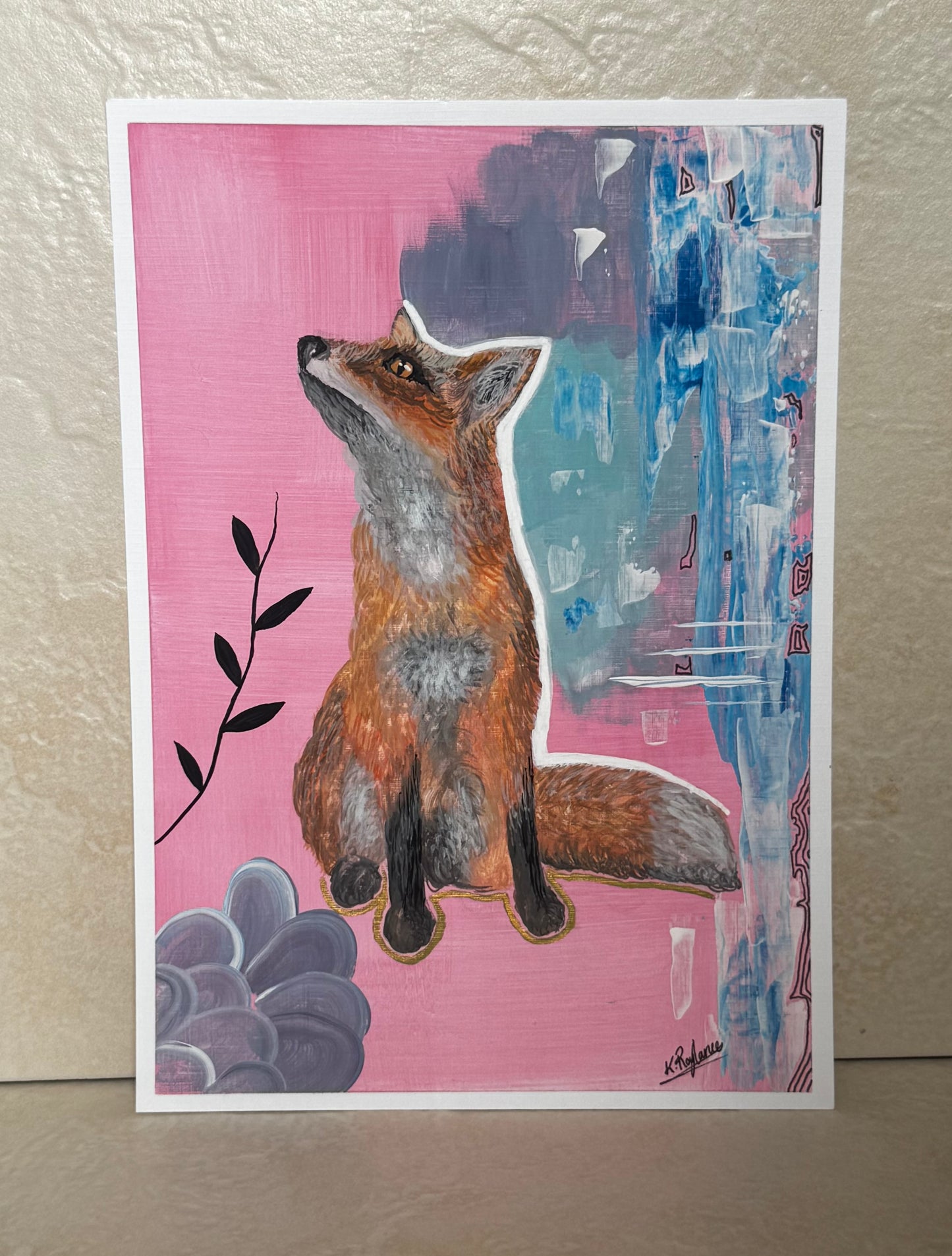 Rust And Rose - A4 Original