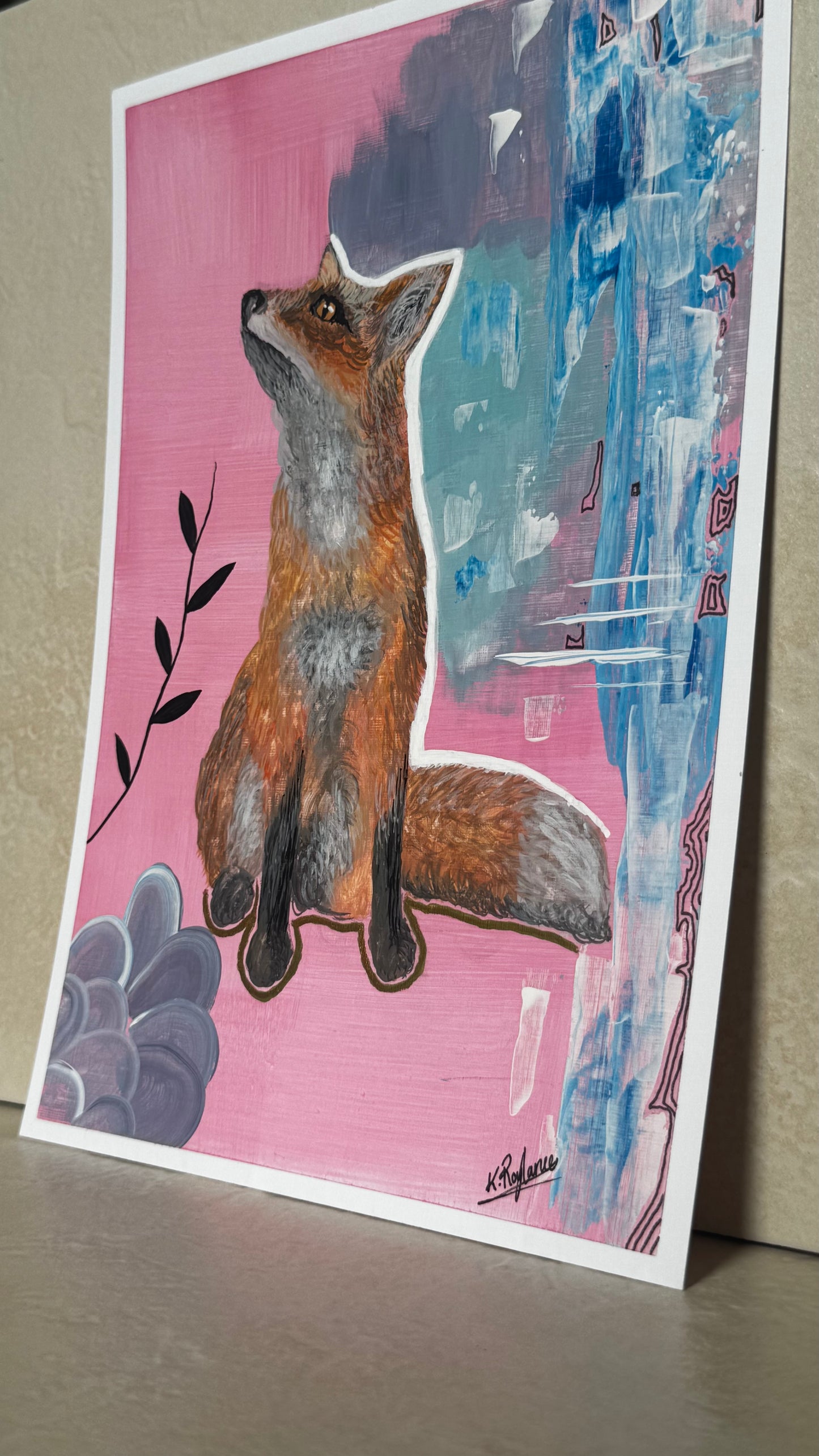 Rust And Rose - A4 Original