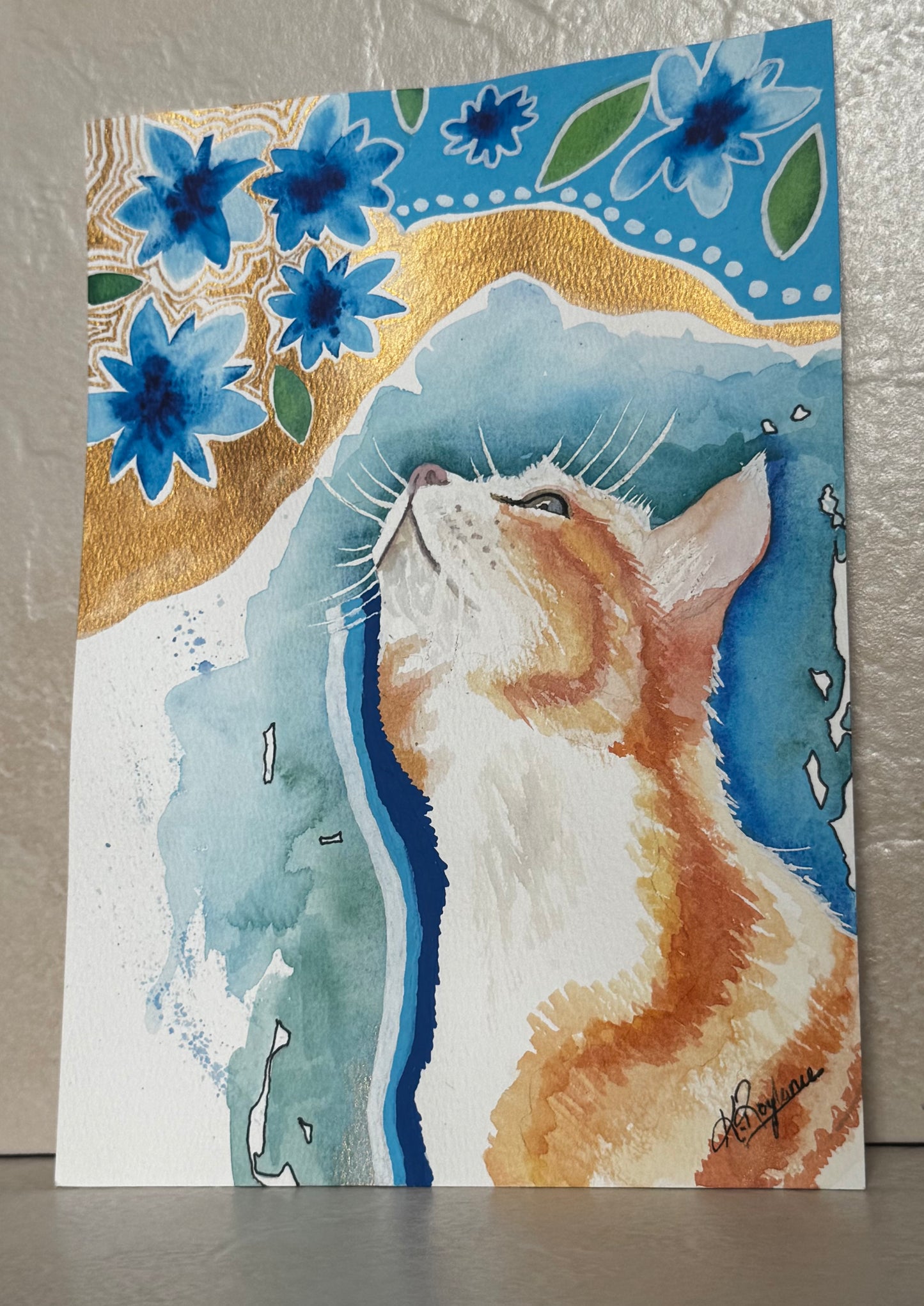 Whispers Of Blue - Original A4