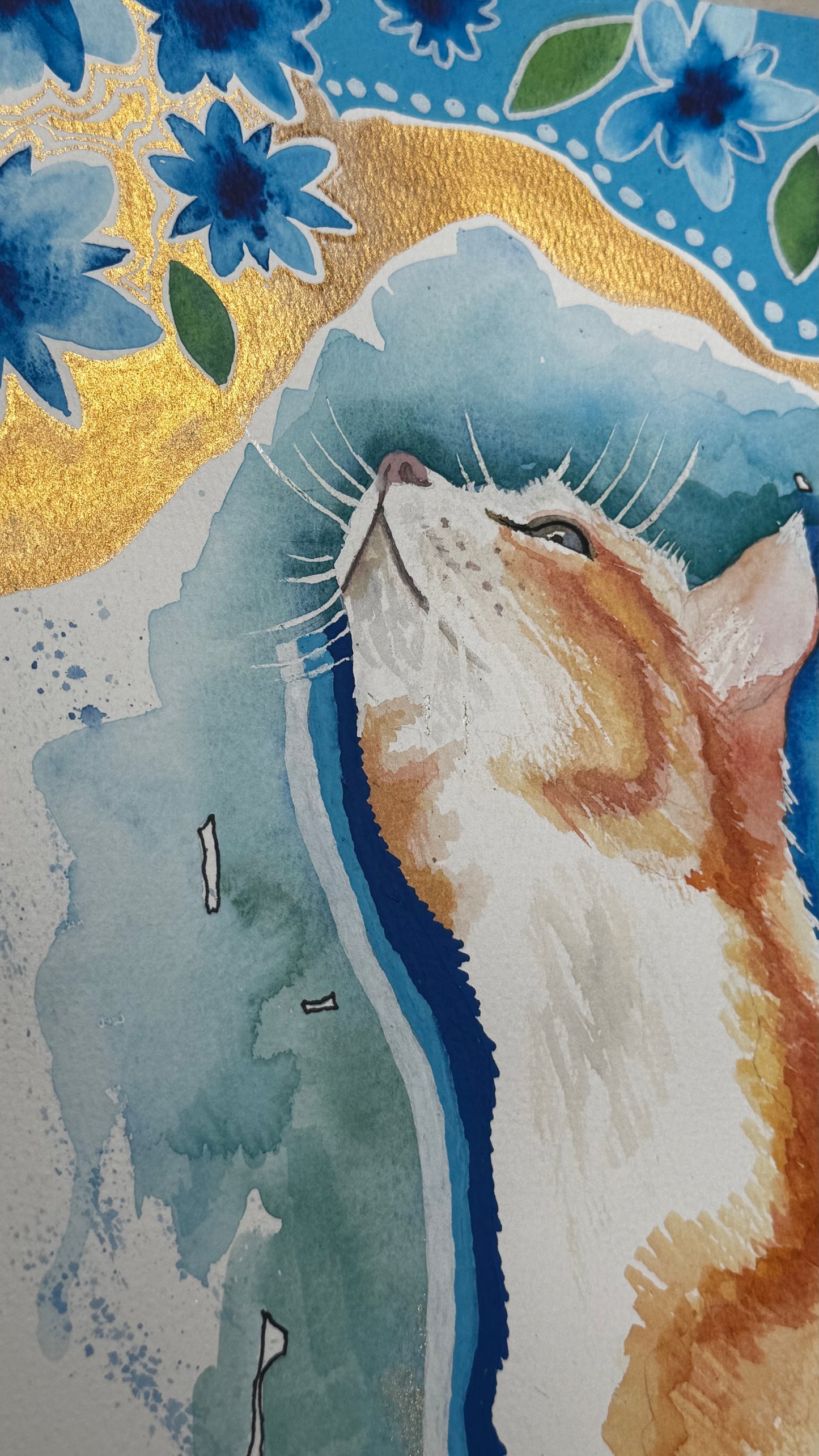 Whispers Of Blue - Original A4
