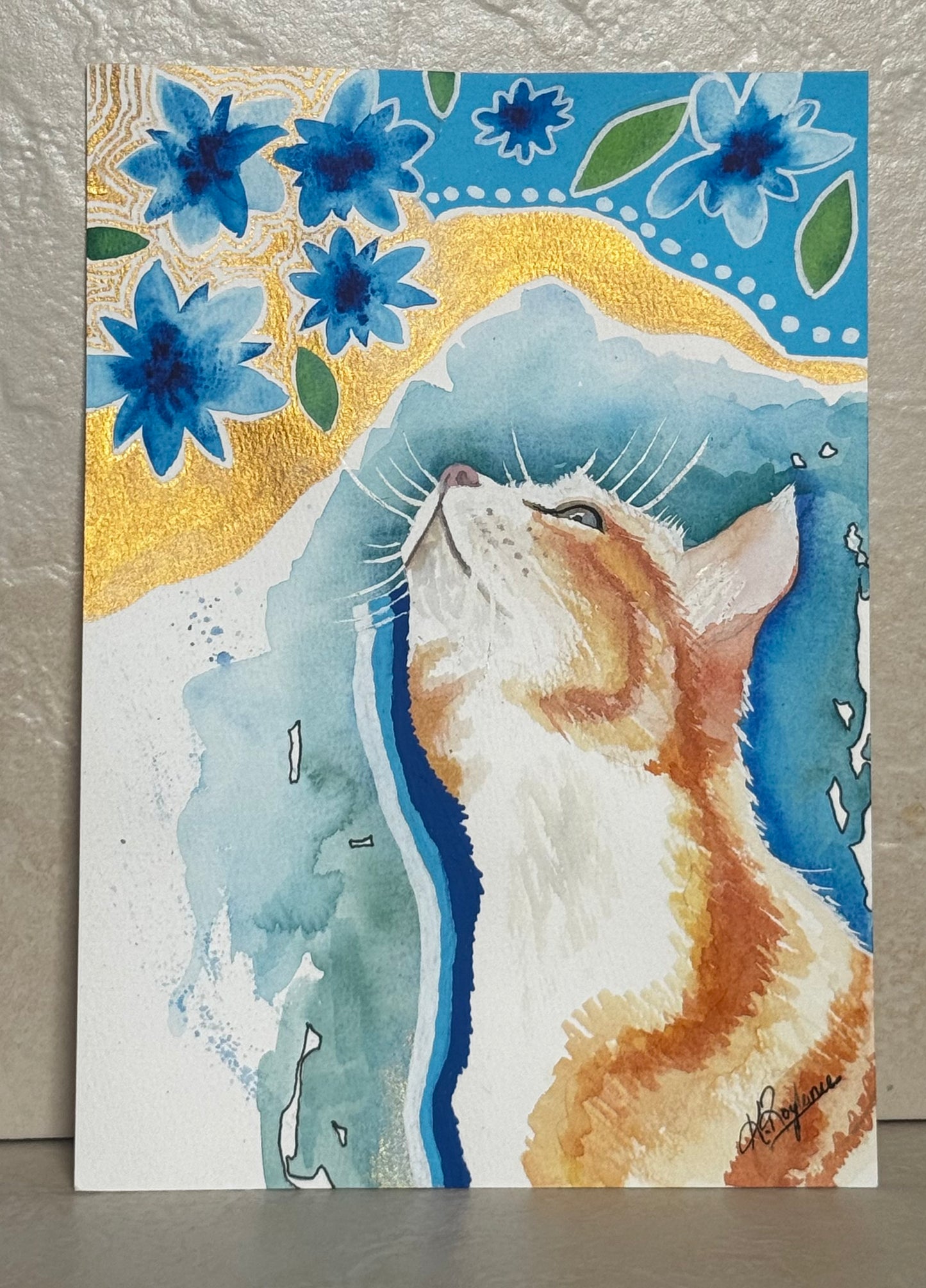 Whispers Of Blue - Original A4